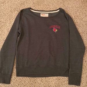 UL Louisville Cardinals sweatshirt women’s large with design on back